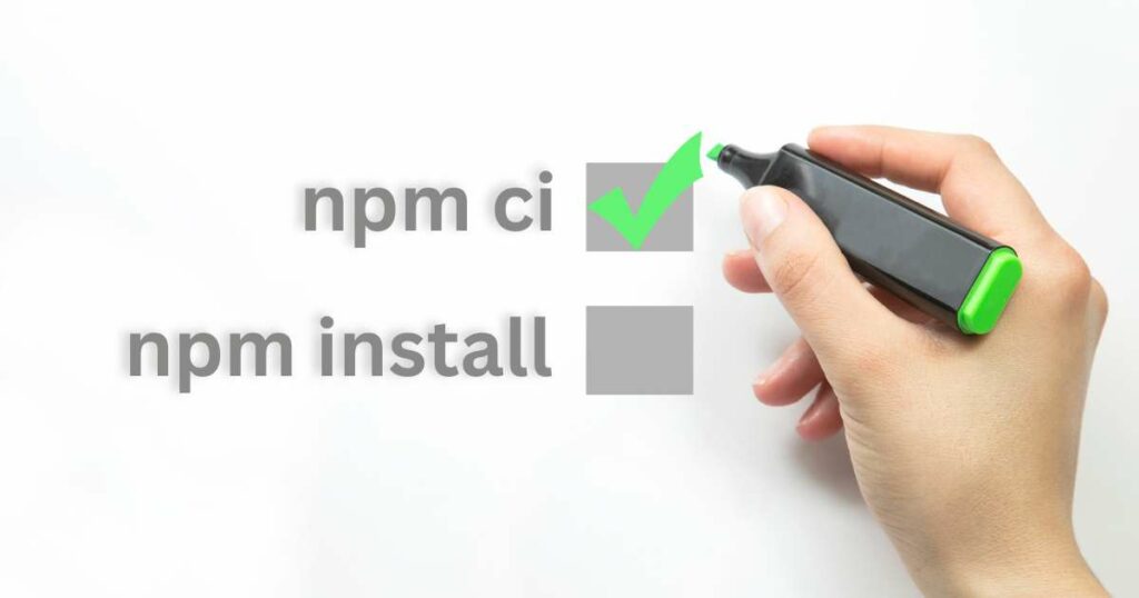 npm ci