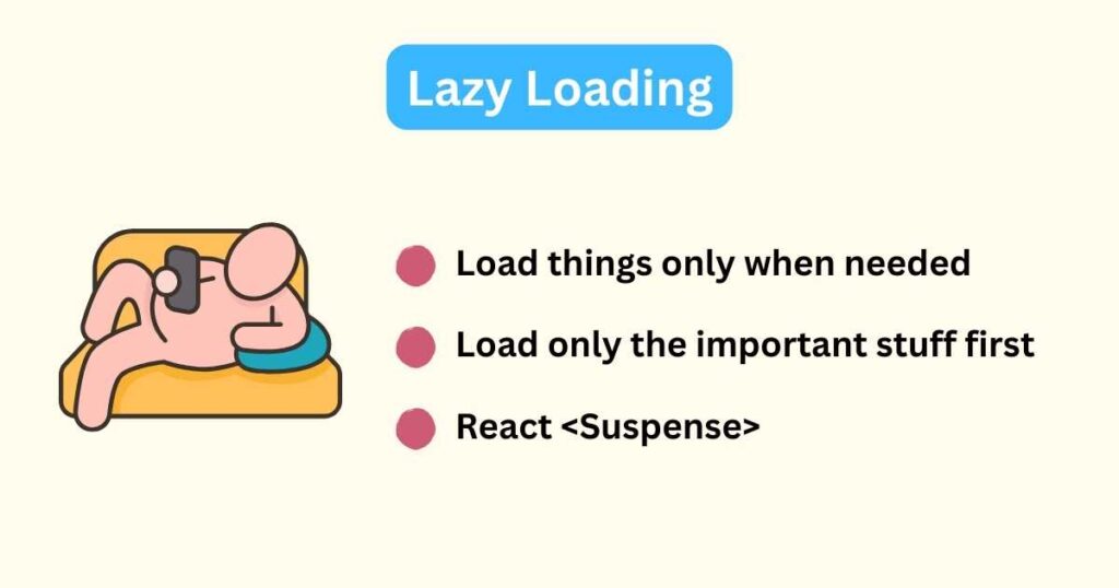 Lazy Loading Front End Optimization Techniques