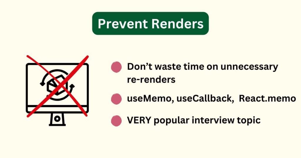 Prevent Renders Front End Optimization Techniques