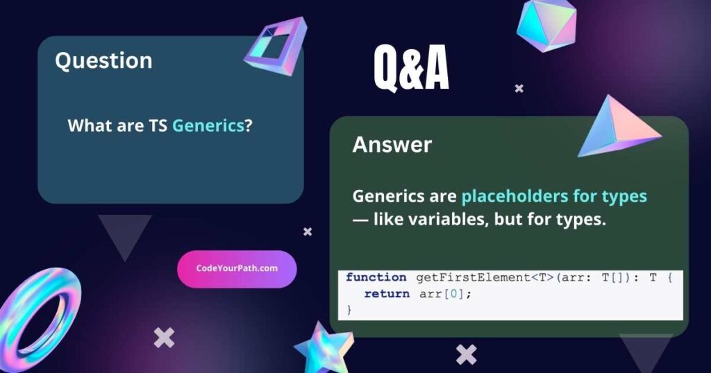 What Are TS Generics and How Do You Use Them? — TypeScript Interview Questions